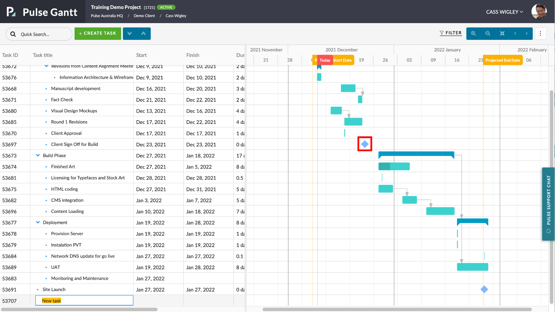 Milestones - Pulse Project Management Software